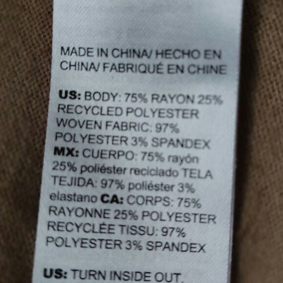 CHICOS Open Scarf Hem Cardigan Brown Women's Size 2/L - Picture 6 of 6